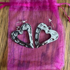 Silver Heart Earrings